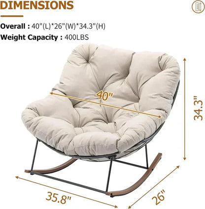 Zero-Gravity Ergonomic Recliner – Rocking Design with Cloud-Like Cushioning